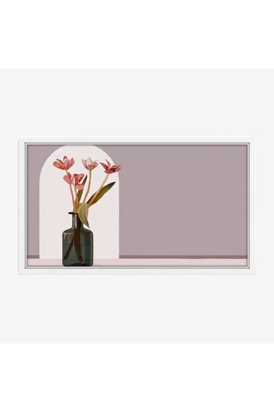 Tajridhome لوحة زهور - مزهرية أنيقة - ألوان دافئة - هادئ - لوحات فن عصري - لو...