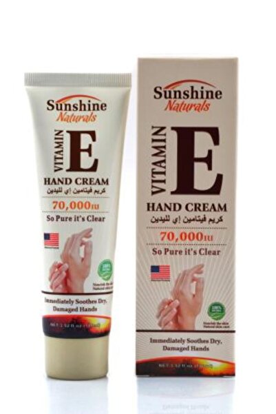 Sunshine Naturals Vitamin E Hand Cream by 100ml