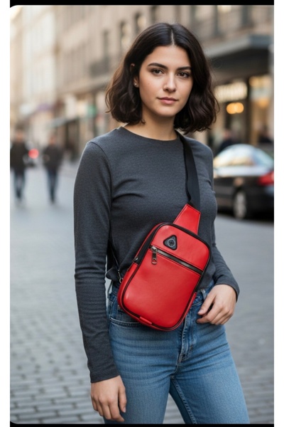 Eng BAG Deri Çapraz Model ÇANTASI