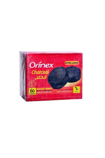 Orinex Round Charcoal Tablets, 60 pcs