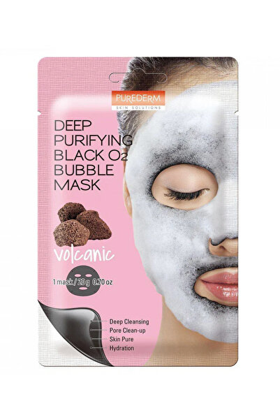 Purederm قناع فقاعات الأكسجين الأسود 20 غرام قطعة واحدة