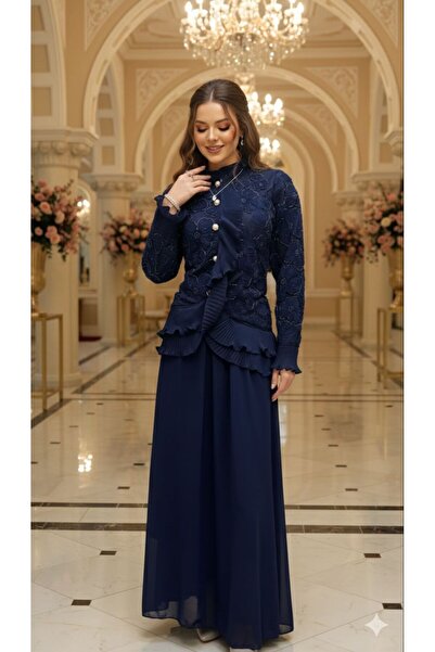 NARCISSUS FASHION Embroidered two-piece evening set