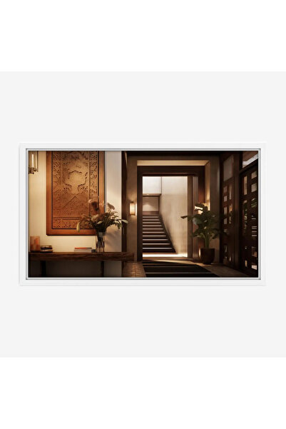 Tajridhome لوحة داخلية - مدخل حديث - إضاءة دافئة - هادئ - لوحات فن عصري - لوح...