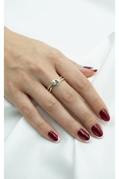 İris Jewelrys Çelik Nodi Gold Yüzük