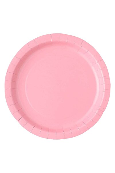 OEM Ροζ Χάρτινα Πιάτα 18cm - 10 τεμάχια