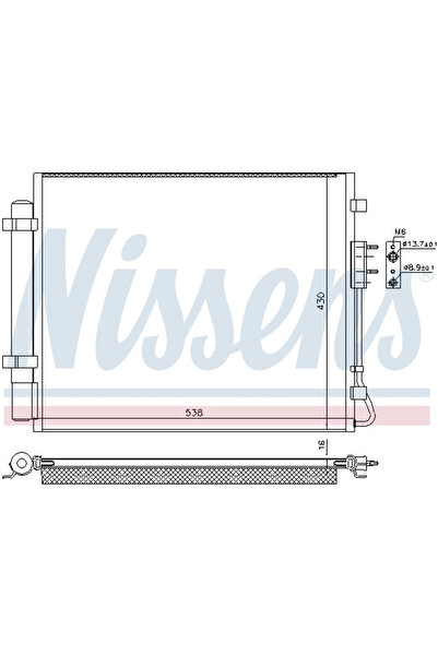 Nissens Condensator, Climatizare 940821 Kia Sorento Iii