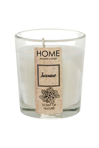 OEM Lumanare Parfumata Alba cu Aroma de Iasomie in Recipient de Sticla Ø5x6.5cm