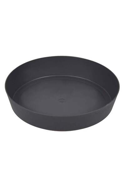 OEM Farfurie Ghiveci Flori din Plastic Antracit Ø15.5x3cm