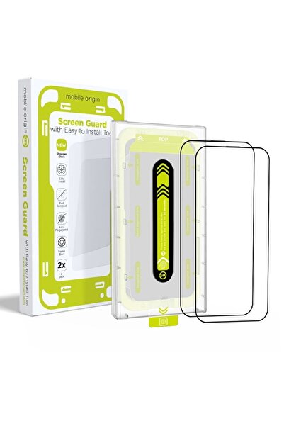 Mobile Origin iPhone 16 Pro Max Screen Protector, Full Cover, Black