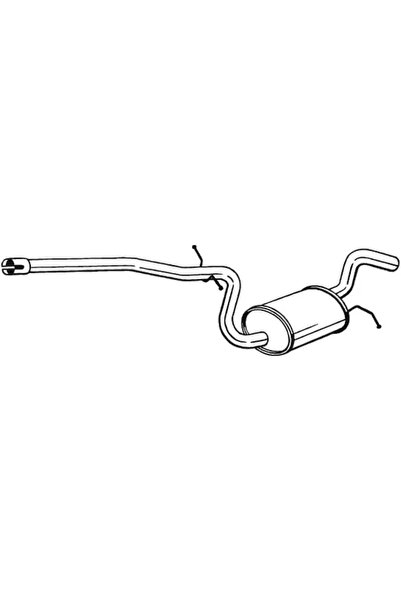 BOSAL Toba Esapamet Intermediara 281-469 Skoda Octavia Ii/Octavia Ii Combi Vw...
