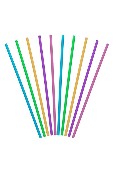 OEM Reusable Colored Plastic Straws Ø5x210mm - 50pcs