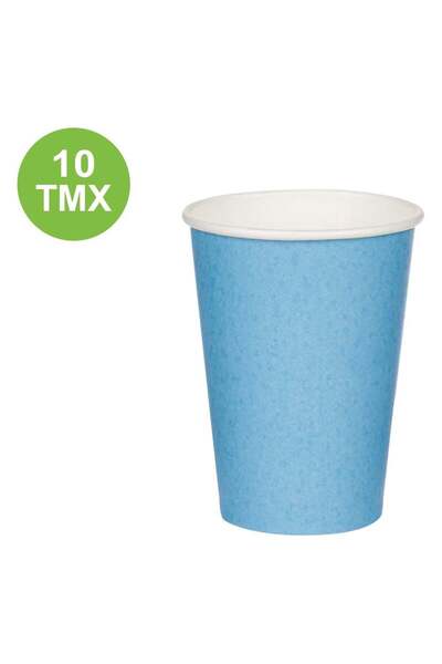 OEM Χάρτινα μπλε ποτήρια 270ml - 10 τεμάχια