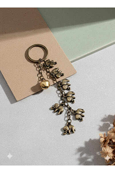 PİRAMİGO 7 Elephant and Fortune Manifestation Keychain Abundance Talisman Fen...