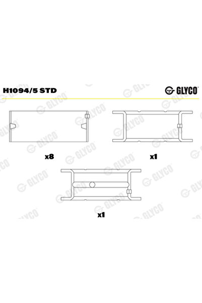 GLYCO Cuzineti Arbore Cotit Fiat 131/132/Argenta Lancia Thema