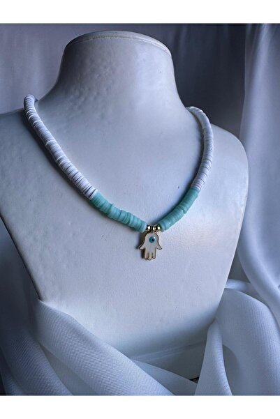 GIDI GIDI SHOP Fi̇mo bead women's necklace