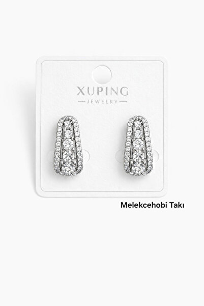 XUPING JEWELRY Silver Color Stylish Earrings with Zircon Stone |   Suitable f...