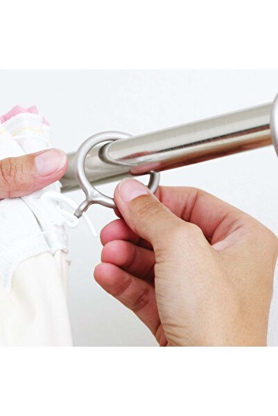 OEM Inele din Plastic Gri pentru Galerie Perdea 4cm - 10buc