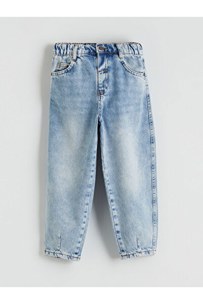 LC Waikiki Pantaloni de blugi pentru băieți LCW Kids Indigo cu talie elastică