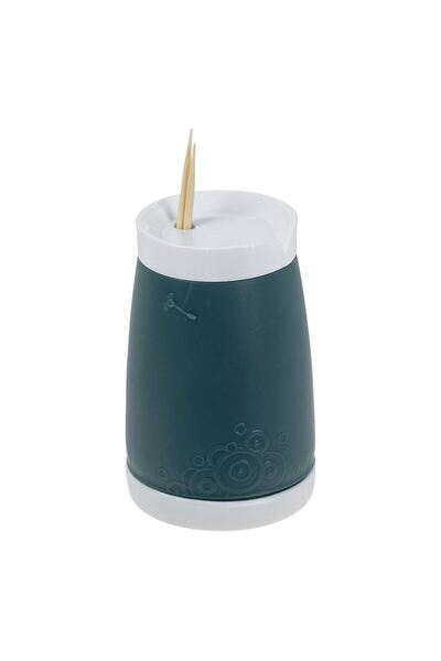 OEM Οδοντογλυφίδες Μπαμπού σε Μπλε Γκρι Δοχείο - 200 τεμάχια