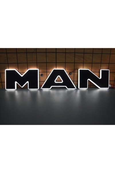Man Logo auto iluminat 110mm