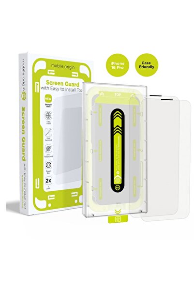 Mobile Origin Διπλό πακέτο προστατευτικού γυαλιού οθόνης για iPhone 16 Pro