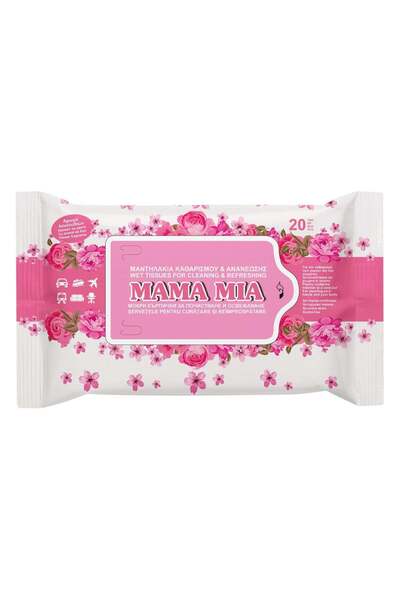 OEM Servetele Umede Mama Mia cu Aroma de flori - 20buc