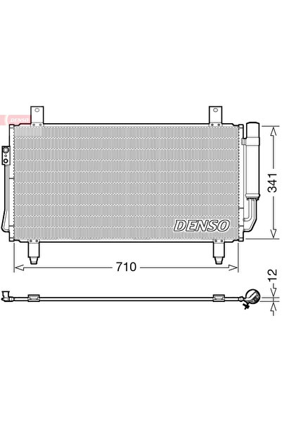 DENSO Condensator, Climatizare Dcn45006 Mitsubishi Outlander Iii