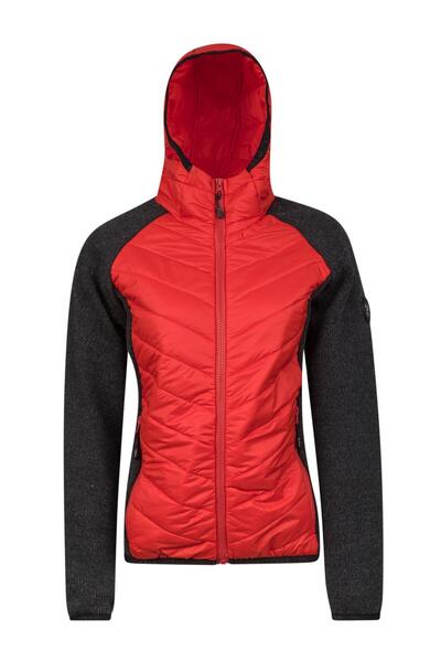 2AS Lisa Women's Hooded Full Zip Sweatshirt Red