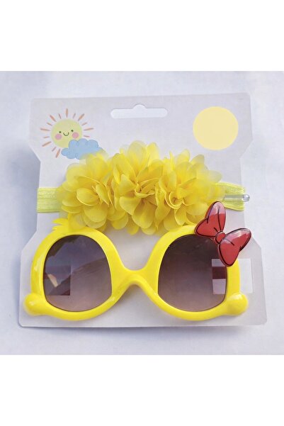 Pure Boutique Yellow headband and sunglasses set - Little daisy