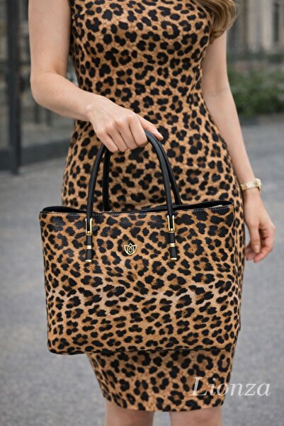 DSN ROSA LEOPAR ÇANTA