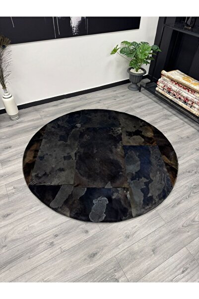 Neşem Halı Boutique ÖZEL TASARIM DOĞAL KÜRK HALI DENİZ ASLANI GRI MAVI