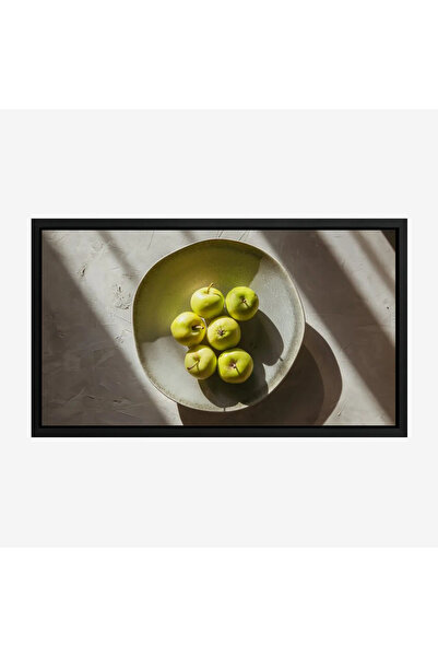 Tajridhome لوحة فواكه - تفاح أخضر - إضاءة طبيعية - هادئ - لوحات فنية مودرن - ...