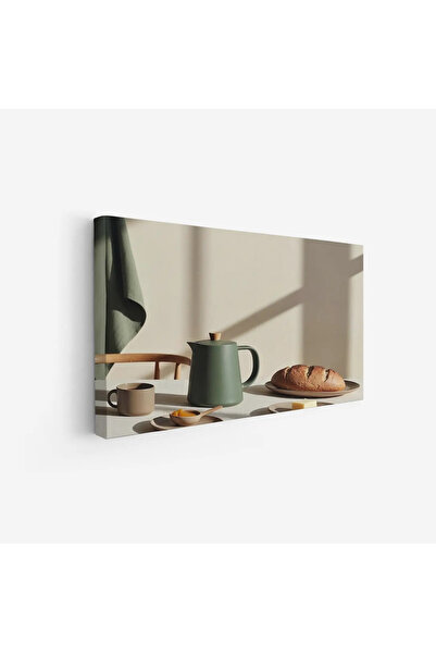 Tajridhome لوحة طبيعة هادئة - مشهد فطور - ألوان دافئة - هادئ - لوحات فن عصري ...