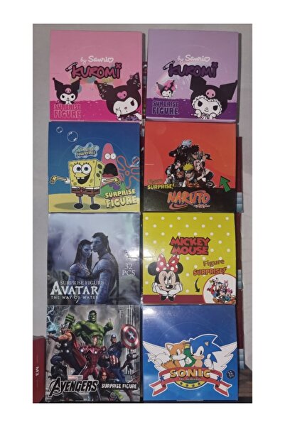 Time&Tech Çoklu süpriz karakter Hediyelik Fiğür Paket 15 Adet