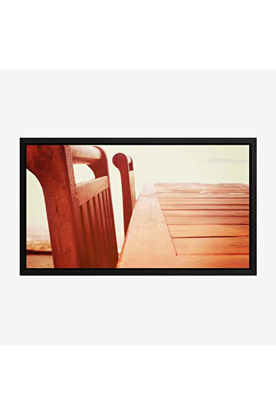Tajridhome لوحة طبيعة هادئة - طاولة خشبية - ألوان دافئة - هادئ - لوحات طبيعة ...