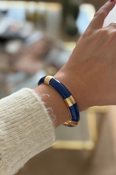 Trendy Butik سوار مينا باللون الأزرق الداكن