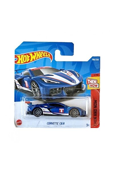 HOT WHEELS Hot Wheels Diecast Car, Corvette C8.R, Blue, 1:64