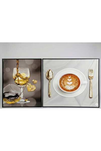 Without a mark لوحه جدارية طقم حبتين 6*120 اطار المنيوم