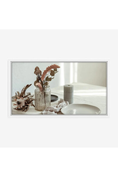 Tajridhome لوحة طبيعة هادئة - زهور في مزهرية - ألوان دافئة - هادئ - لوحات طبي...