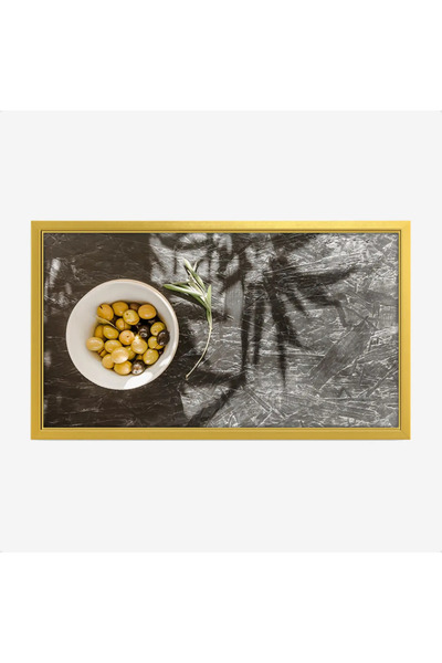 Tajridhome لوحة طعام - وعاء زيتون - ألوان دافئة - هادئ - لوحات جدارية - لوحات...