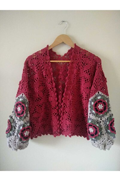 Guashe Hand Knitted Motif Cardigan
