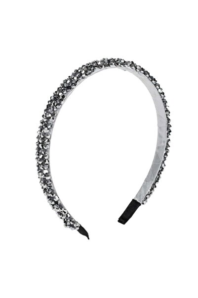 OEM Silver-Colored Stone Hair Crown for Women