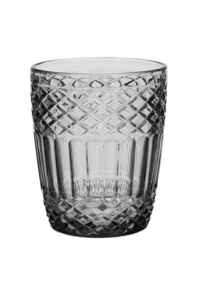OEM Grey Glass 'Squared' Water Glass 300ml