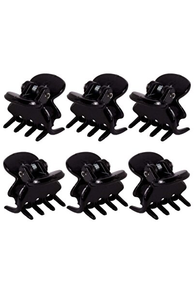 OEM Clame Mini Negre de Par pentru Femei 1.5cm - 6 buc