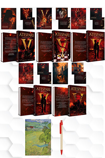 İndigo Kitap CEREN MELEK-ATEŞPARE 1-2-3-4 VE 4,5.CİLTLER 5 KİTAPLIK SET-VAN G...