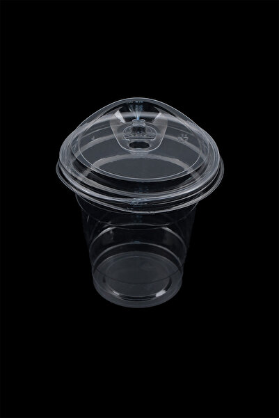 GİMSAŞ PLASTİK 12 OZ PET BARDAK KLİPS KAPAKLI (1000)'Lİ