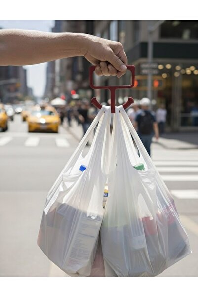 Goldesing حامل حقائب متعدد الأغراض للسوق والبقالة، حامل حقائب باللون الأحمر ا...