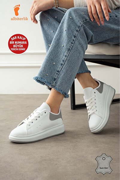 AlbiShoes Unisex Thick Sole Sneaker Women Men Unisex Sneaker Sports Shoes Lac...