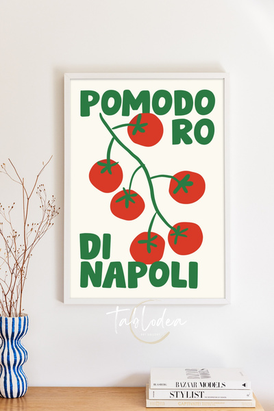 tablodea Pomodoro di Napoli Ramură de roșii scrise pe tablă Pinterest în stil...