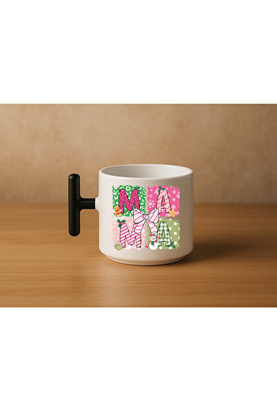 Er-Se Tasarım Special Food Design Mug for Mother's Day, Black t Mug as a Gift...